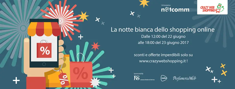 Torna crazy web shopping: 22 e 23 giugno fino al -80% su tanti siti!