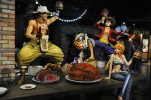 Tokyo One Piece Tower evento con le mummie