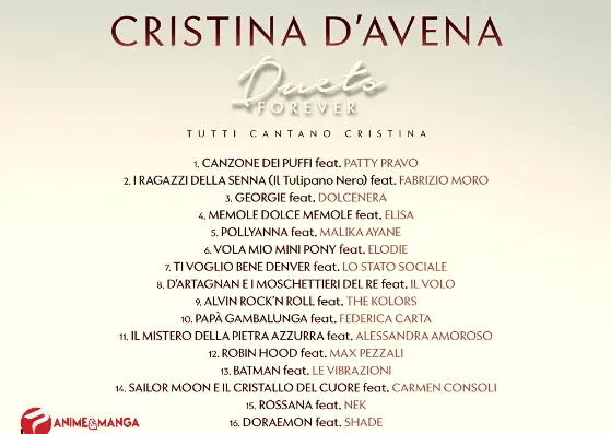 Disco d'oro per Cristina D'Avena 