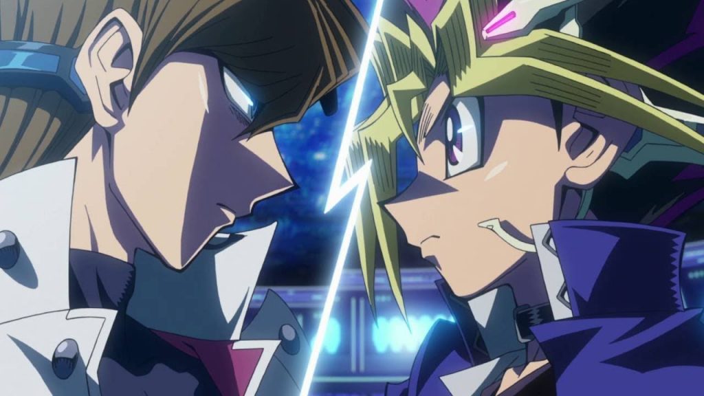 Yugi e kaiba in yu-gi-oh! Duel monsters