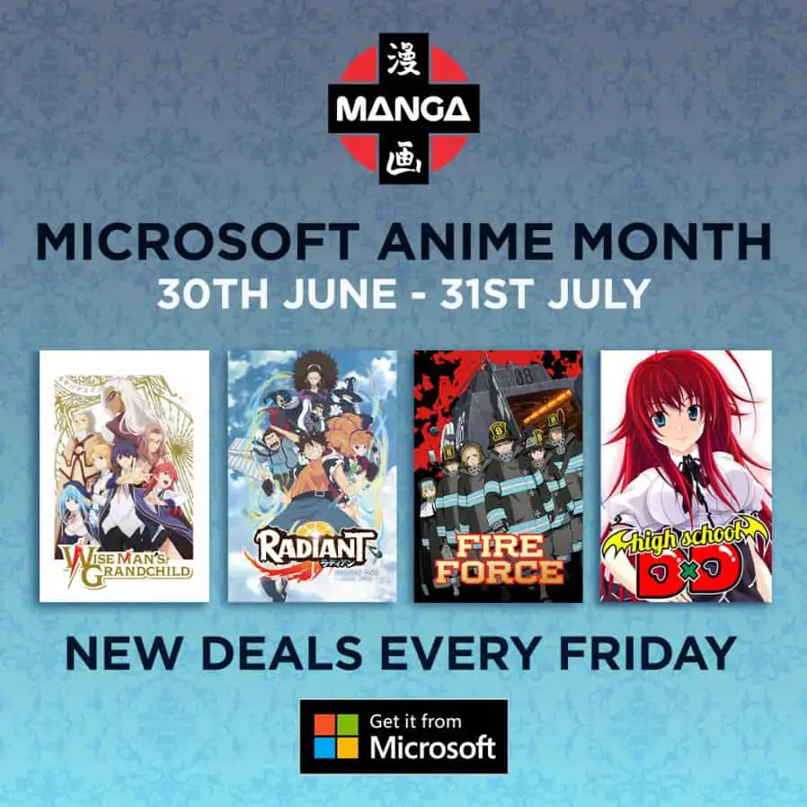 Microsoft celebra l'anime month con il 60% di sconto!