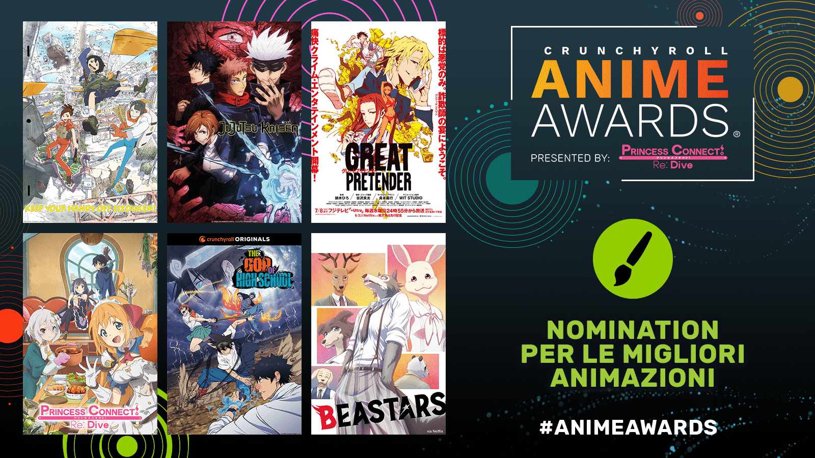 Ecco le candidature per gli Anime Awards 2021