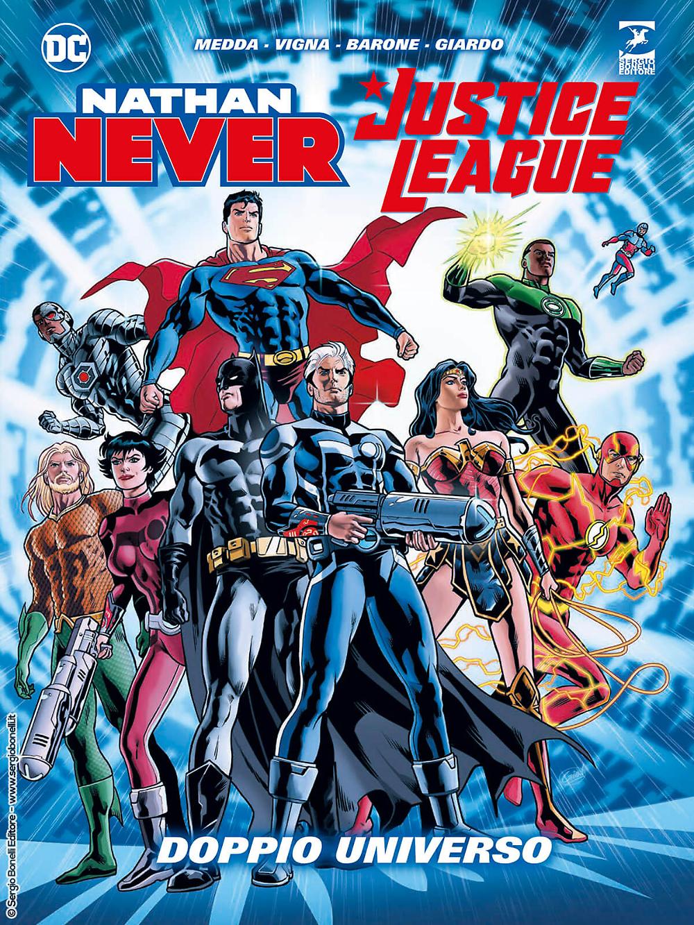 nathan never justice league doppio universo