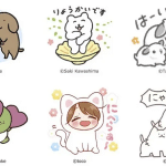 Gli sticker line diventano un anime