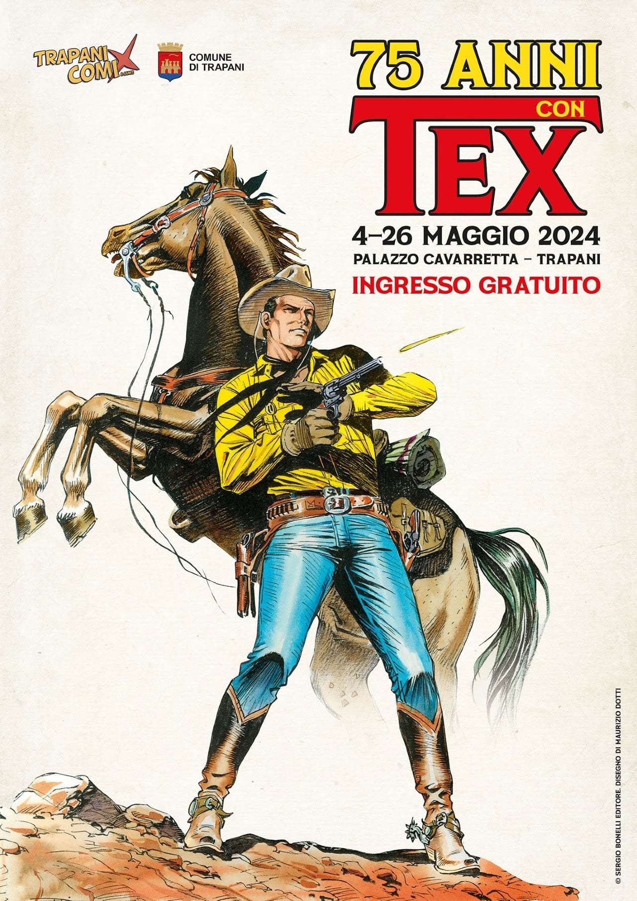 Si celebrano a trapani i 75 anni di avventure di tex