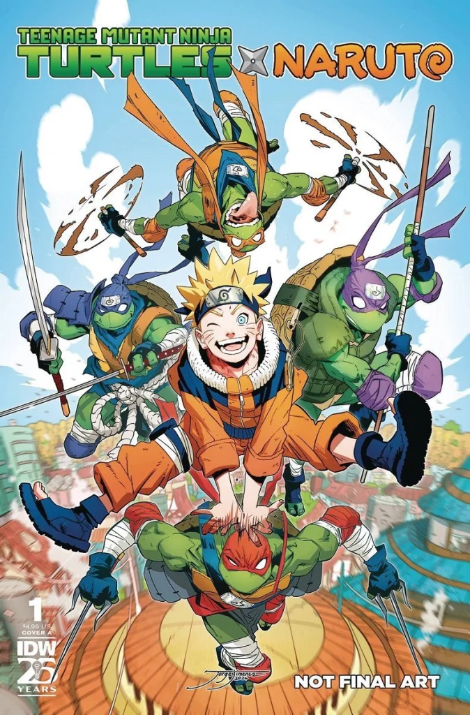 Teenage mutant ninja turtles x naruto