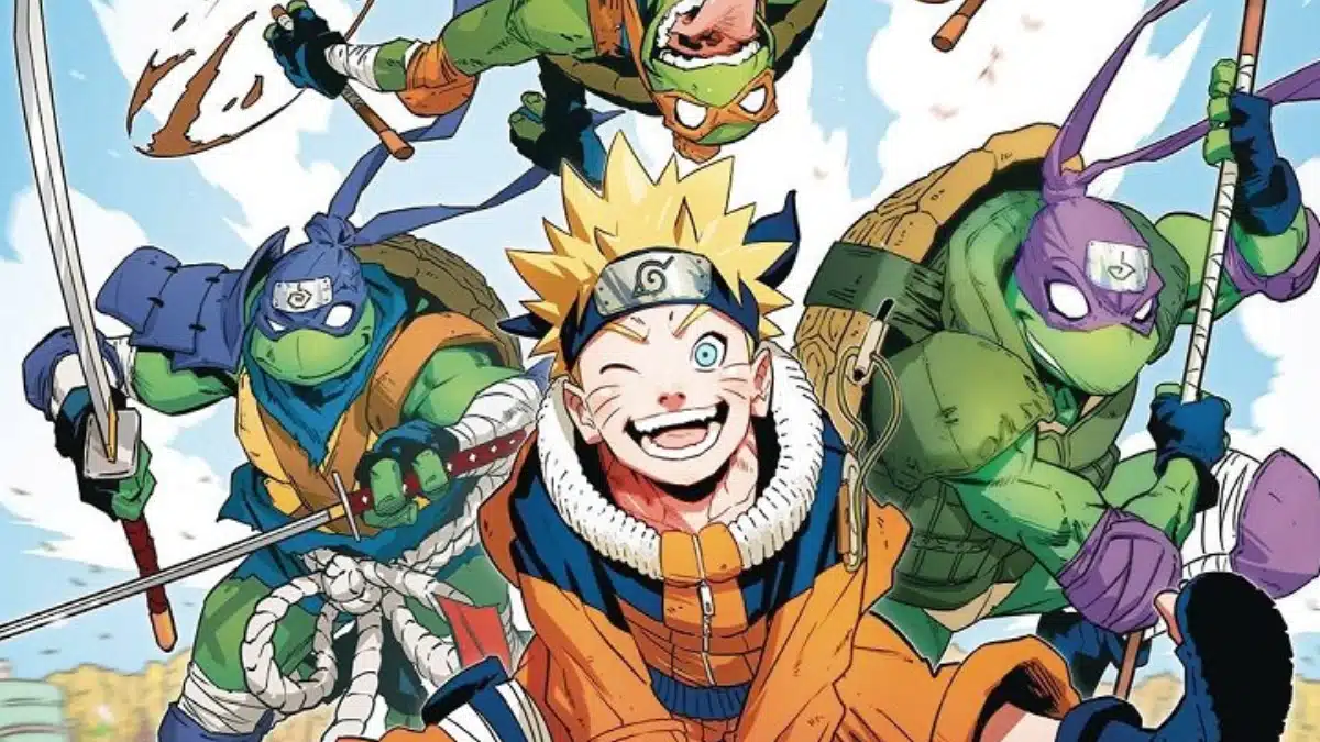 Teenage mutant ninja turtles x naruto, l’anteprima del primo numero del crossover
