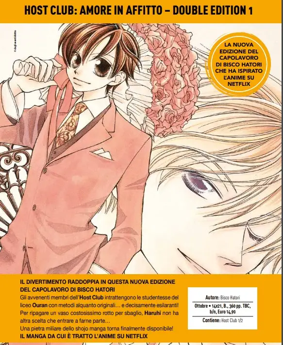 Ouran host club, il manga torna in italia