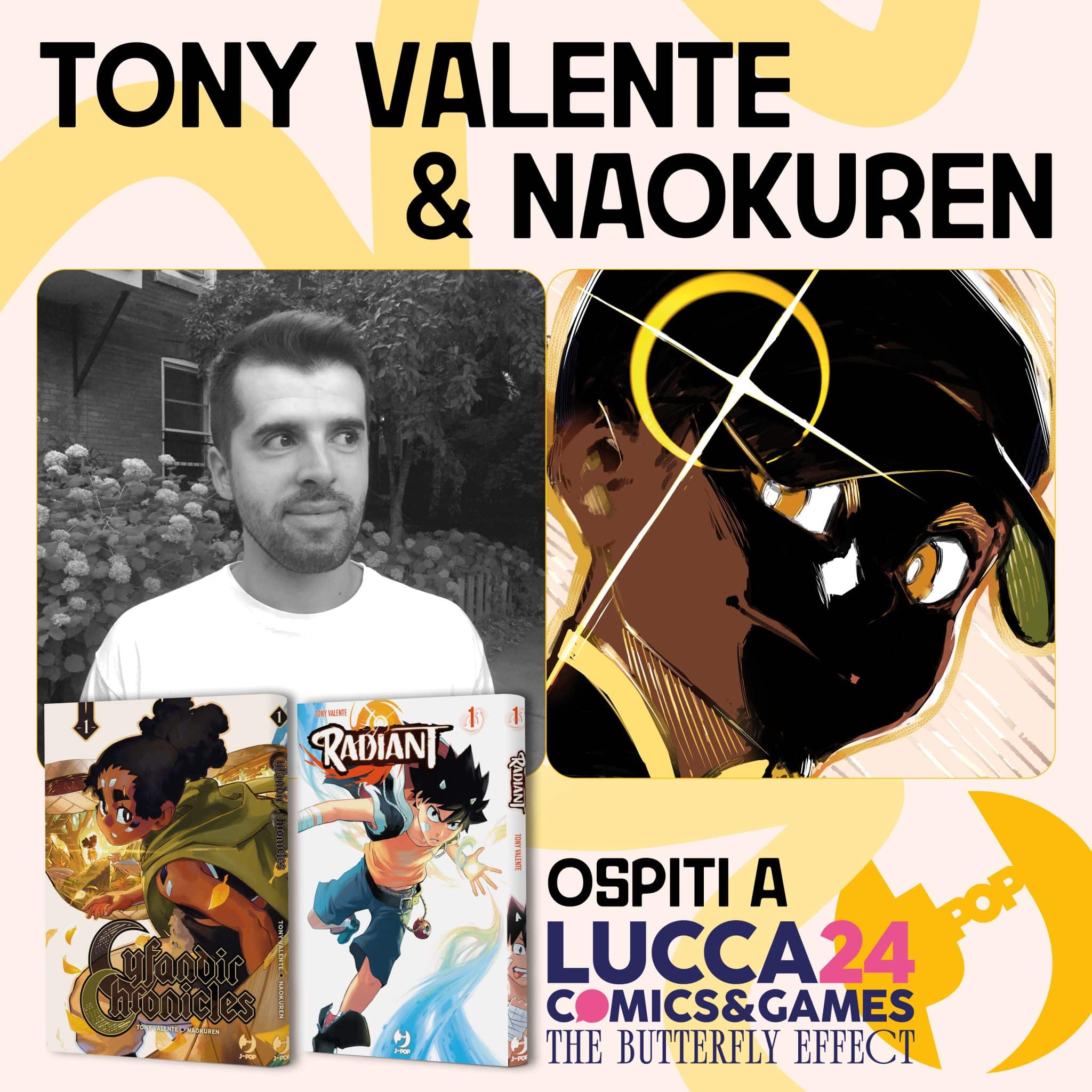 Tony valente e naokuren ospiti al lucca comics & games