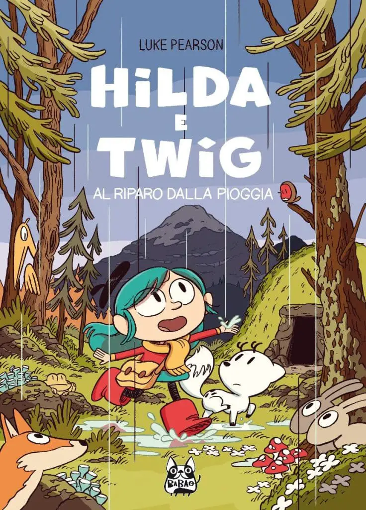 Hilda e twig al riparo dalla pioggia luke pearson