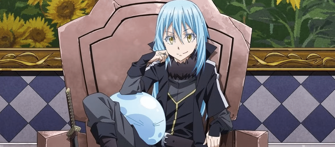 Rimuru Tempest in Vita da Slime, protagonista del confronto con Guy Crimson