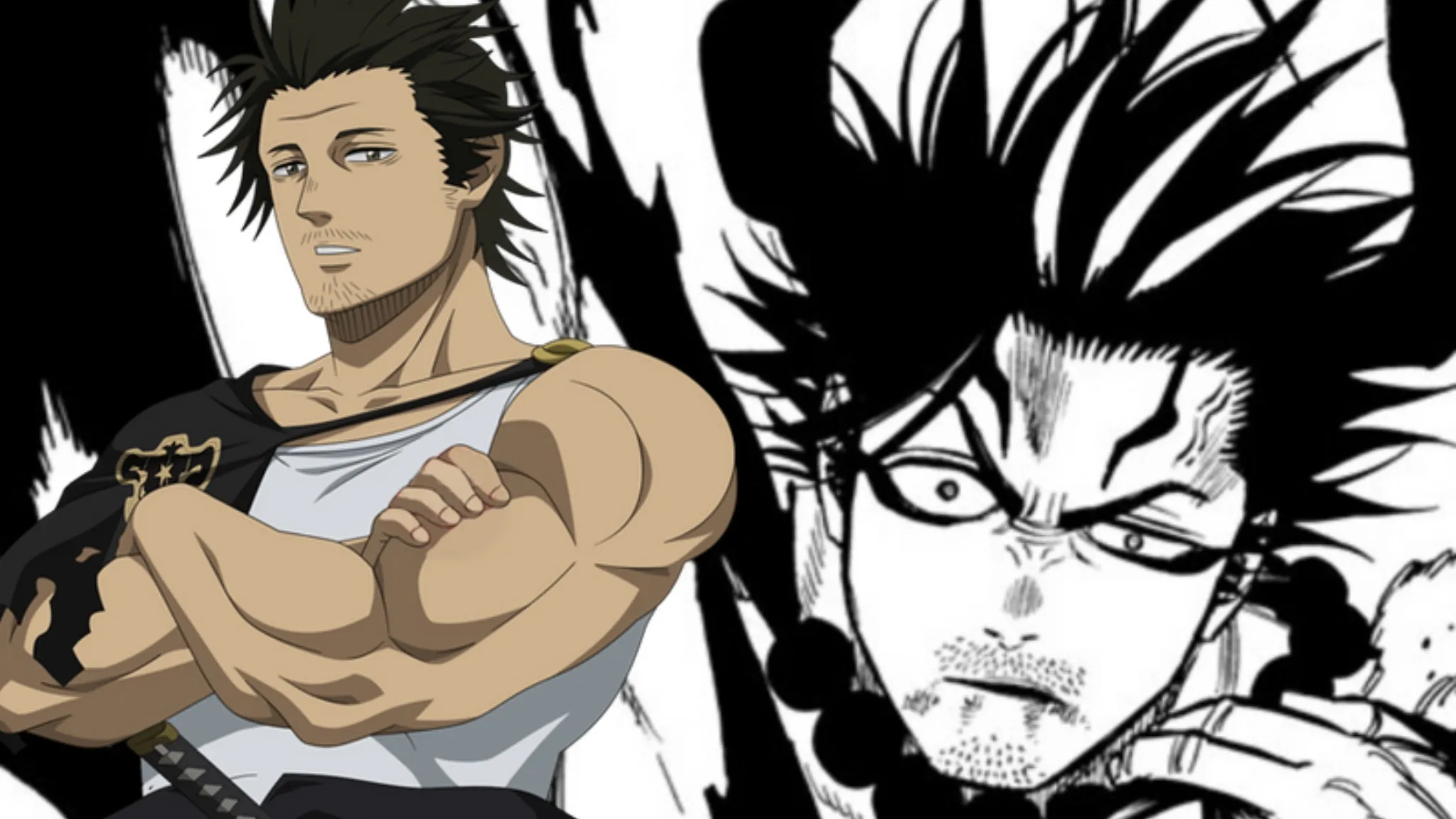 Yami sukehiro nella sua nuova forma nel manga di black clover