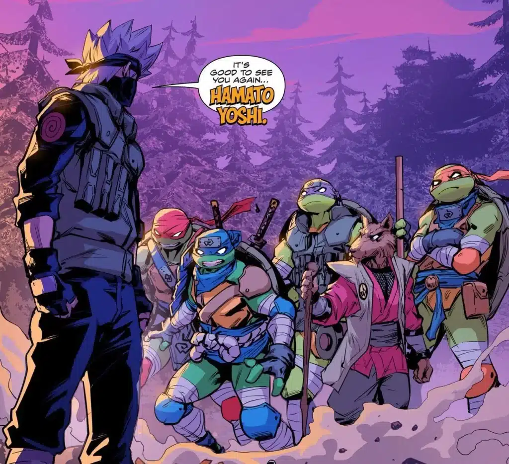 Teenage mutant ninja turtles x naruto