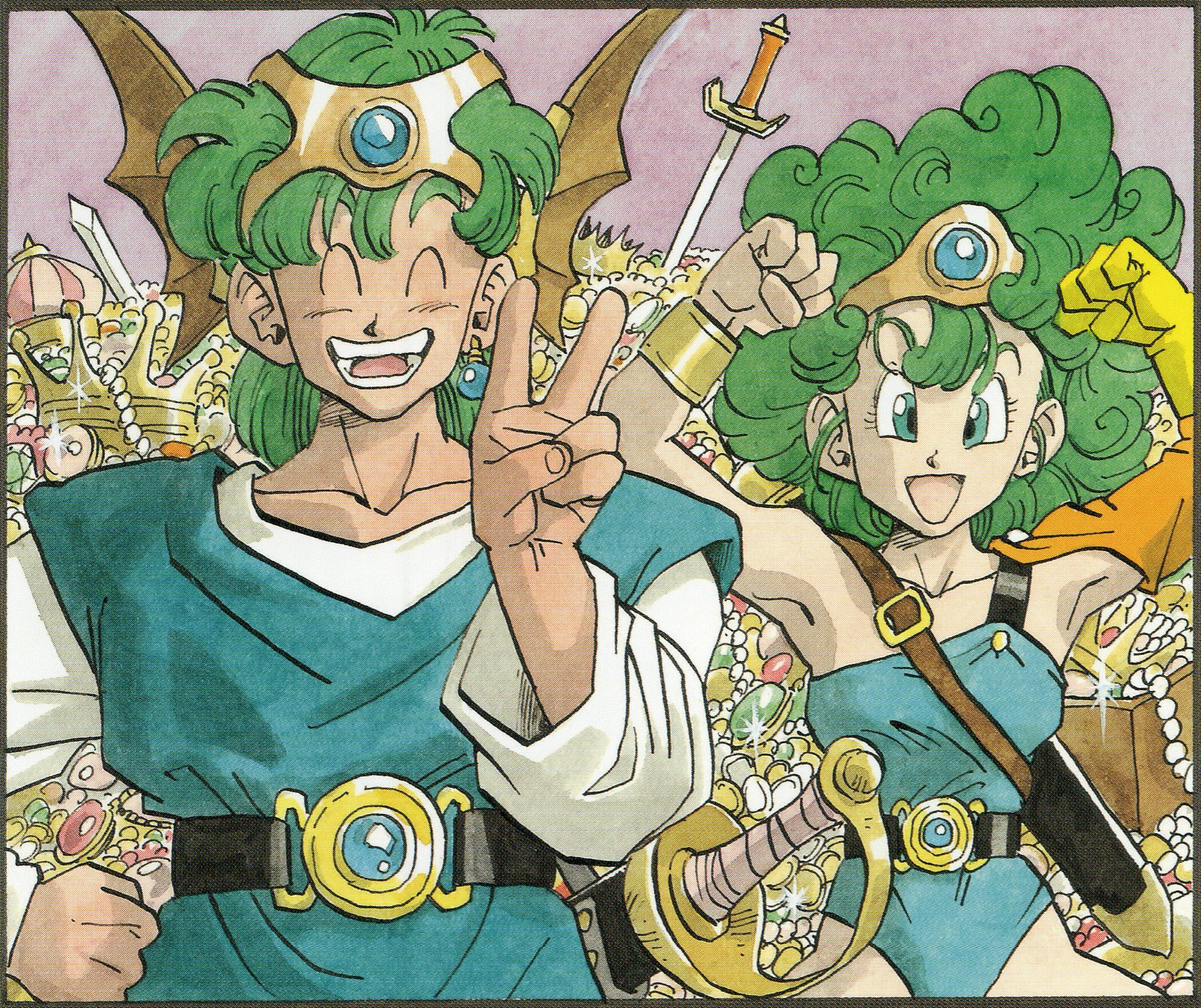 Dragon quest iv, le illustrazioni per il 35° anniversario del gioco