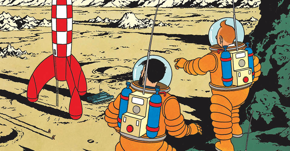 Sulla luna con tintin