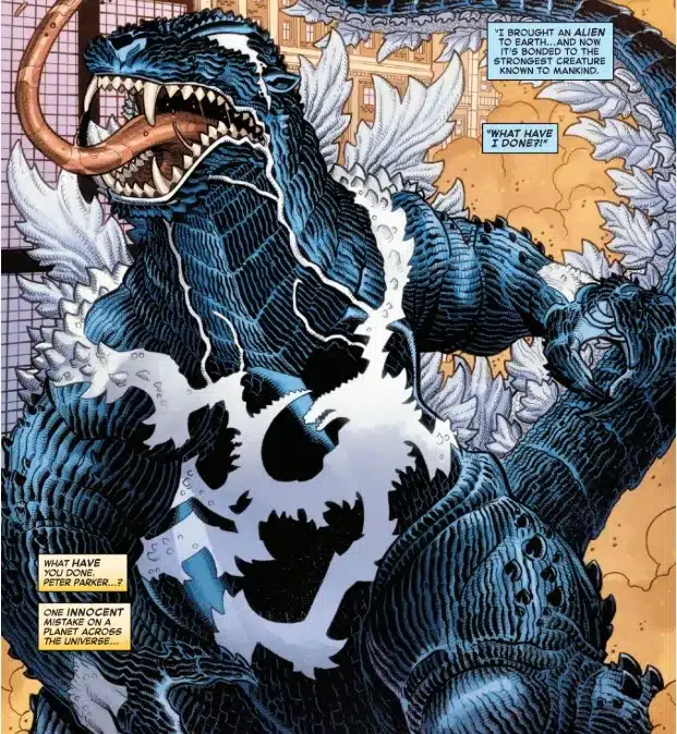 Marvel x godzilla, emergono due nuovi venom onnipotenti Marvel x godzilla, emergono due nuovi venom onnipotenti