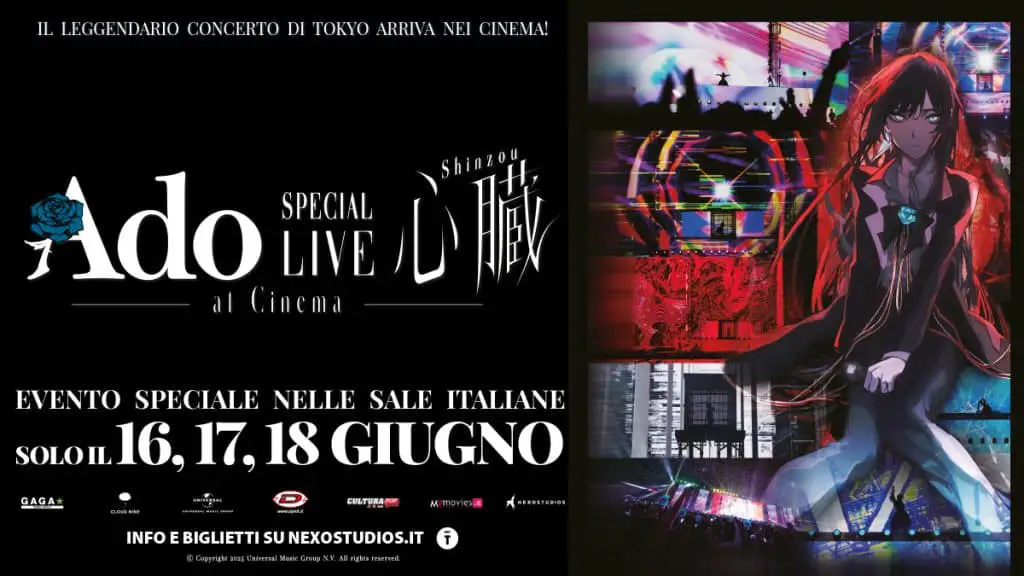 Ado special live “shinzou” al cinema il 16, 17, e il 18 giugno! Ado special live “shinzou” al cinema il 16, 17, e il 18 giugno!