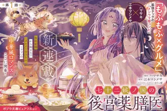 Shichijūnikō no kuni no kōkyū yakuzen-i e iroha no mon, iniziate le serie
