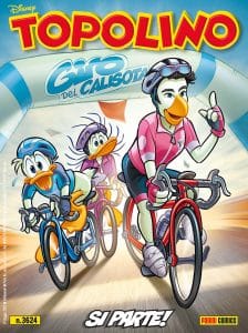 Topolino paperizza nibali per il giro d'italia Topolino paperizza nibali per il giro d'italia