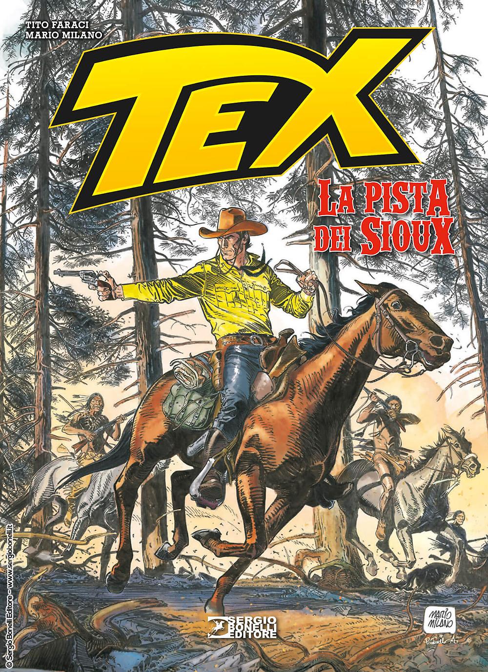 Dal 10 giugno, sergio bonelli editore, tex. La pista dei soux