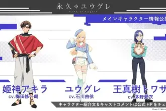 Towa no yugure, anime originale a ottobre