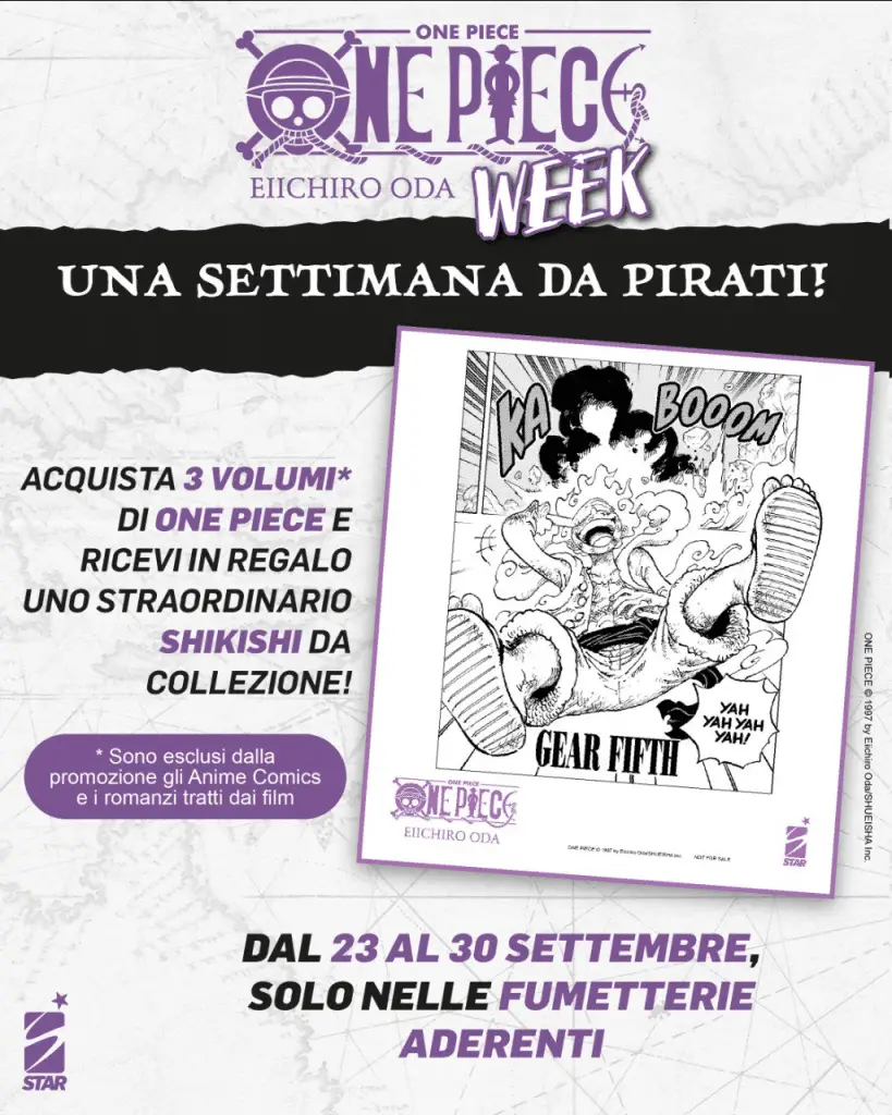 One piece week: una settimana da veri pirati nelle fumetterie italiane! One piece week: una settimana da veri pirati nelle fumetterie italiane!