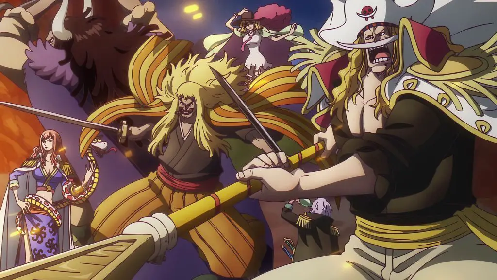 One piece capitolo 1156: rocks d. Xebec svela il suo piano e oda mostra il fascino delle kuja e il primo scontro garp-roger