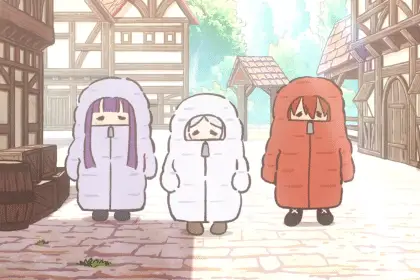 Frieren, stark e fern usano la magia contro il caldo nel nuovo mini-episodio chibi!