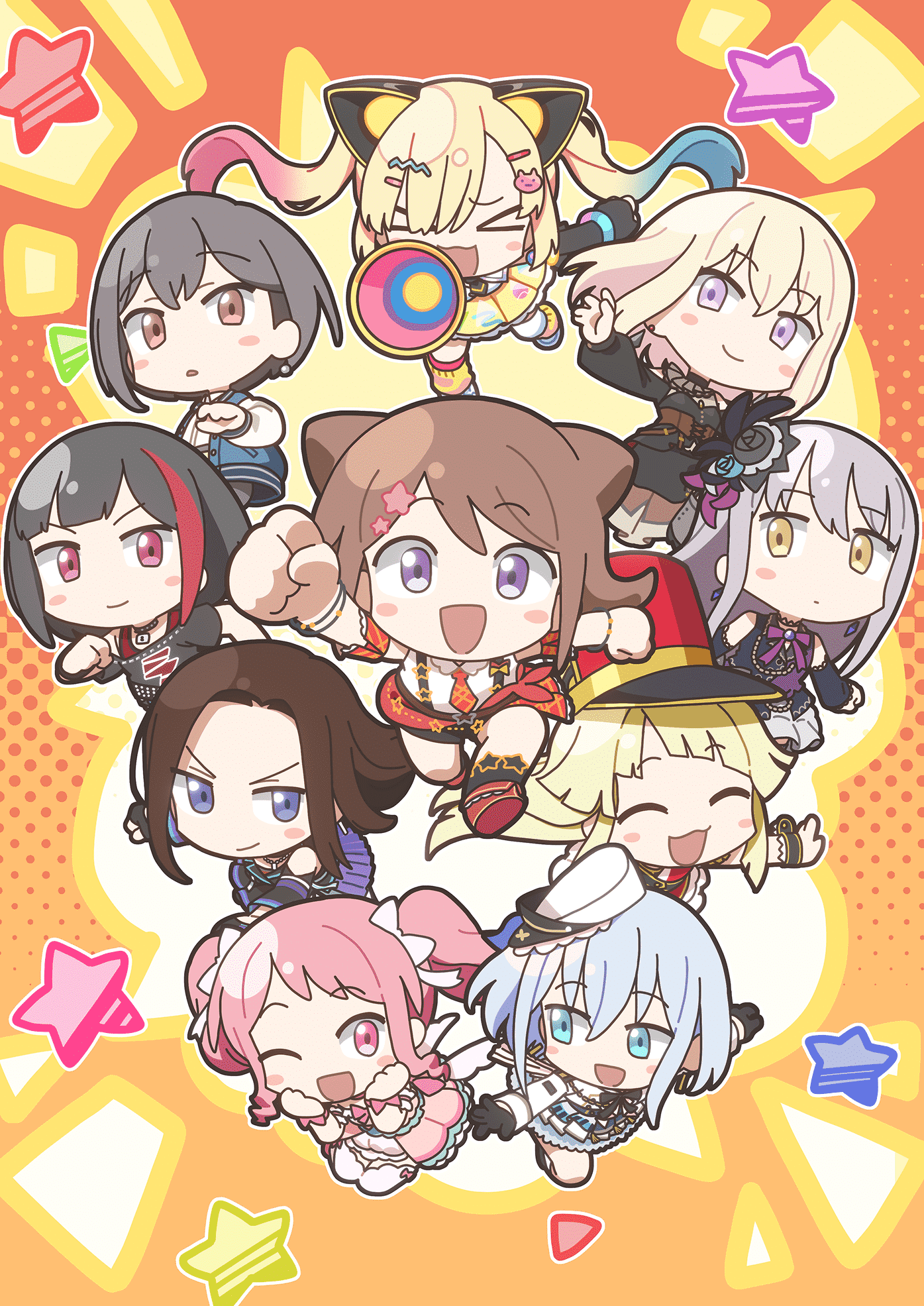 Bang dream chan mini anime: svelata la key visual con tutte le vocalist delle band