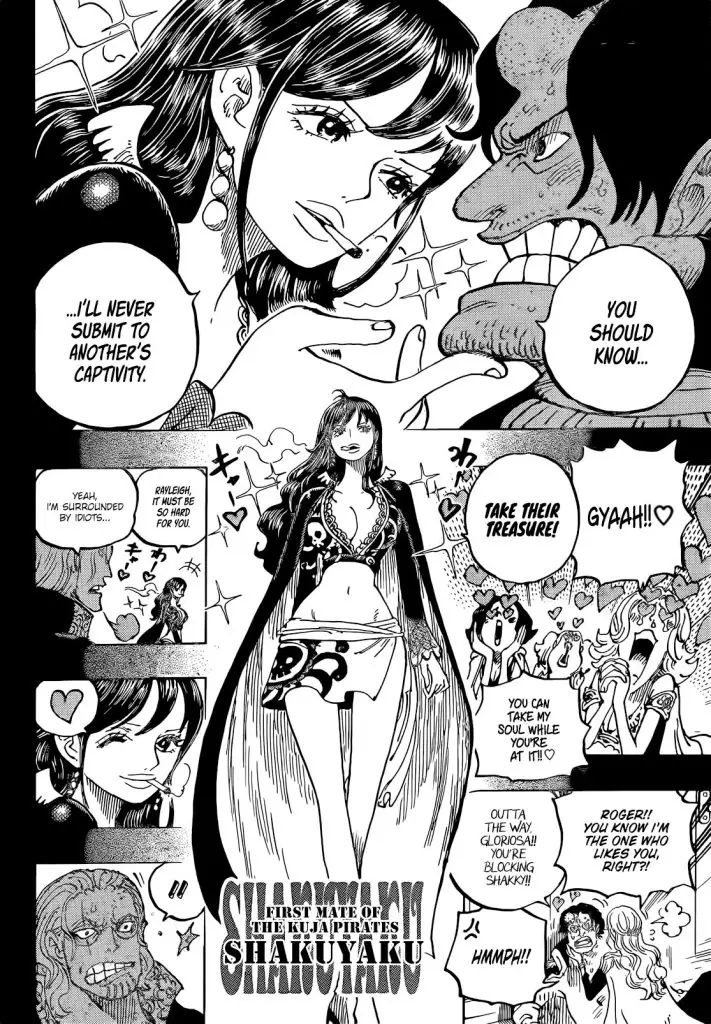 One piece capitolo 1156: rocks d. Xebec svela il suo piano e oda mostra il fascino delle kuja e il primo scontro garp-roger
