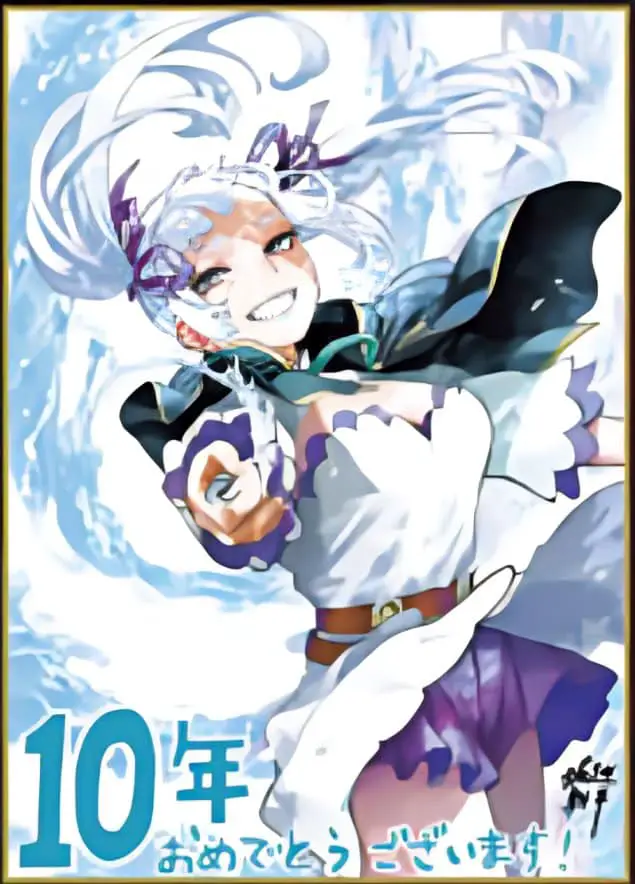 Black clover: guarda l'illustrazione di noelle firmata da horikoshi