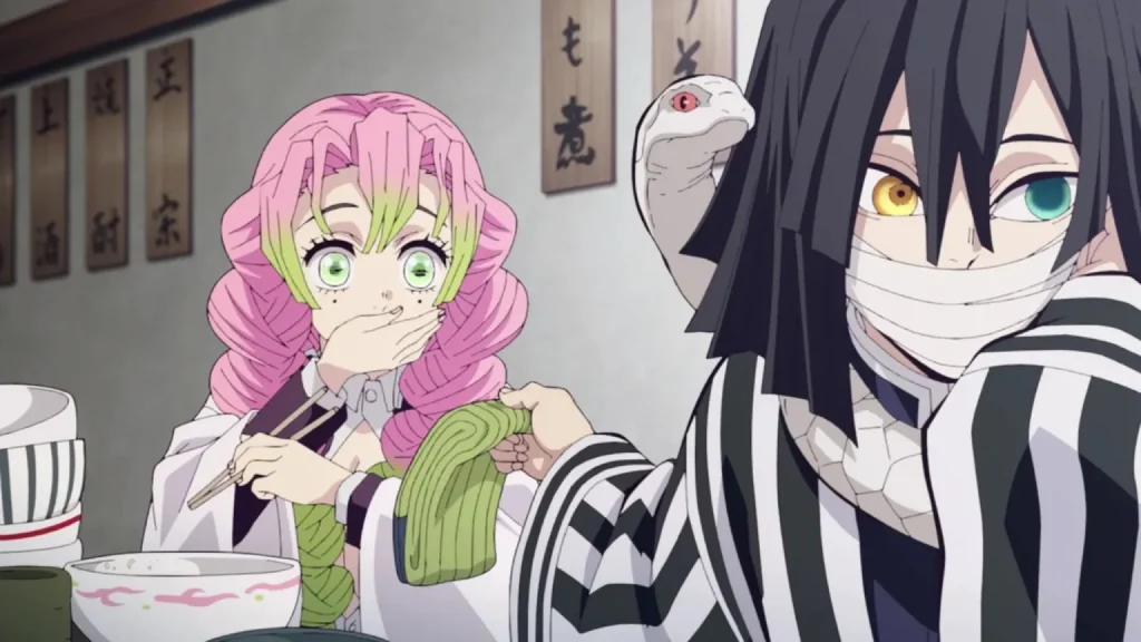 Demon slayer, la nuova illustrazione con mitsuri e obanai Demon slayer, la nuova illustrazione con mitsuri e obanai