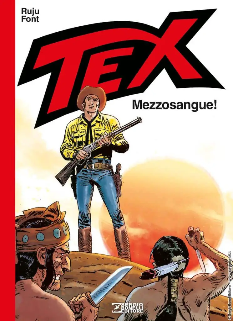 Sergio bonelli editore presenta tex. Mezzosangue, il 21 ottobre in libreria e fumetteria