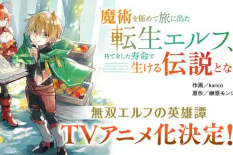 Majutsu o kiwanete tabi ni deta tensei elf, moteamashita jumyō de ikeru densetsu to naru ottiene un anime
