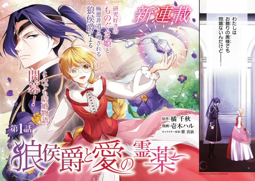 Ōkami kōshaku to ai no reiyaku e seijo janai to misuteta kuse ni, iniziate le serie