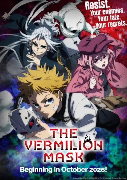 The vermillion mask 2, anime a ottobre