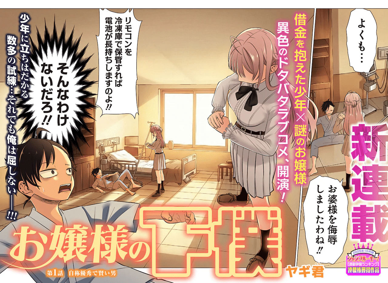 Ojōsama no geboku e kakuriki, iniziate le serie