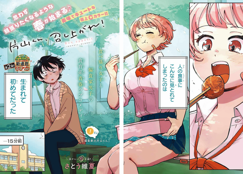 Katayama-kun, meshiagare! e Nō aru jimi hime wa shōtai o kakusu, iniziate le serie