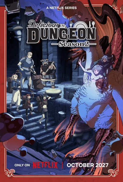 Delicious in Dungeon 2, anime a ottobre 2027