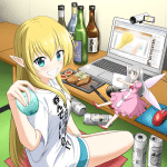 Ts elf-san no sakenomi haishin e mentomori to kimyō na game, iniziate le serie Ts elf-san no sakenomi haishin e mentomori to kimyō na game, iniziate le serie