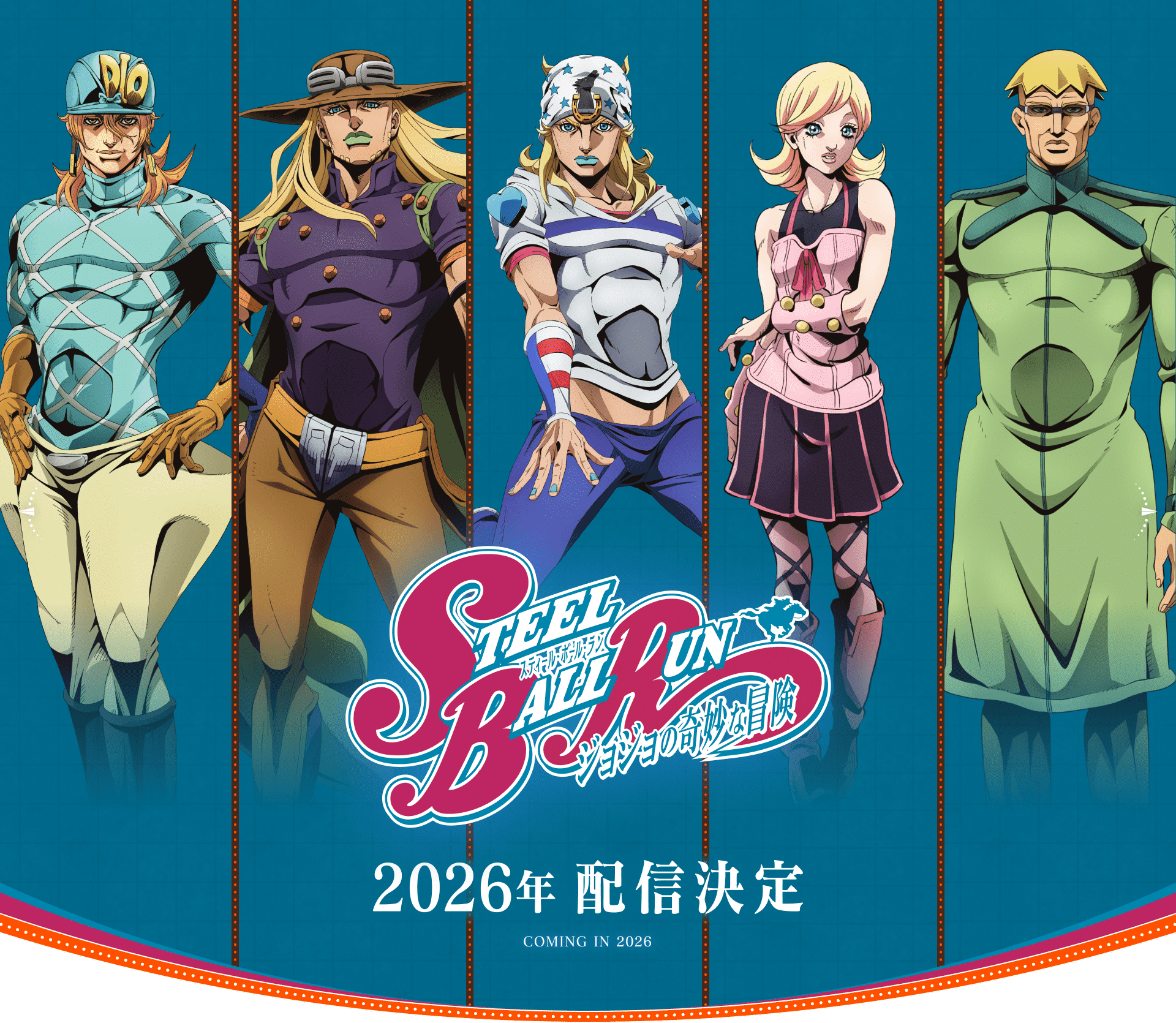 Steel ball run 2nd stage: episodi e uscita settimanale netflix Steel ball run 2nd stage episodi