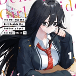 The delinquent girl beside me suddenly dyed her hair black, termina il manga