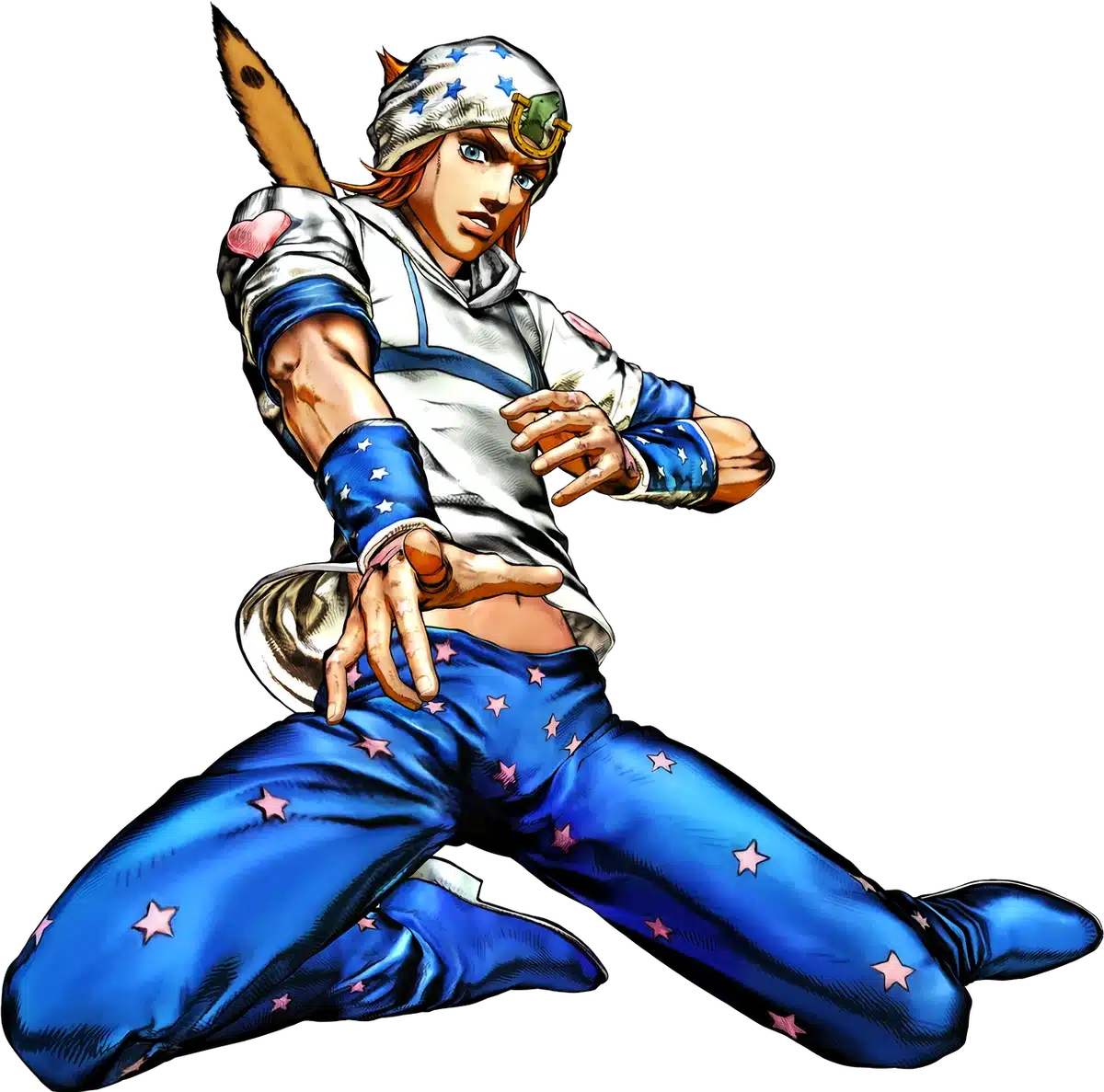 Johnny joestar nella parte finale di steel ball run