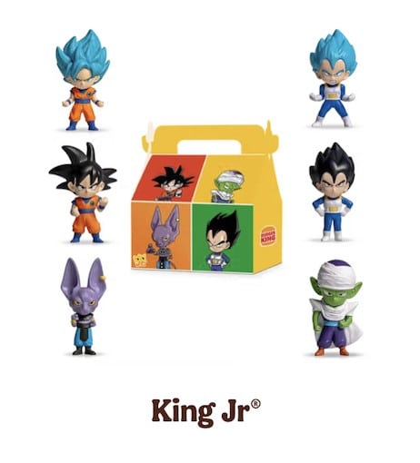 Burger king x dragon ball super, gadget della campagna europea 2026