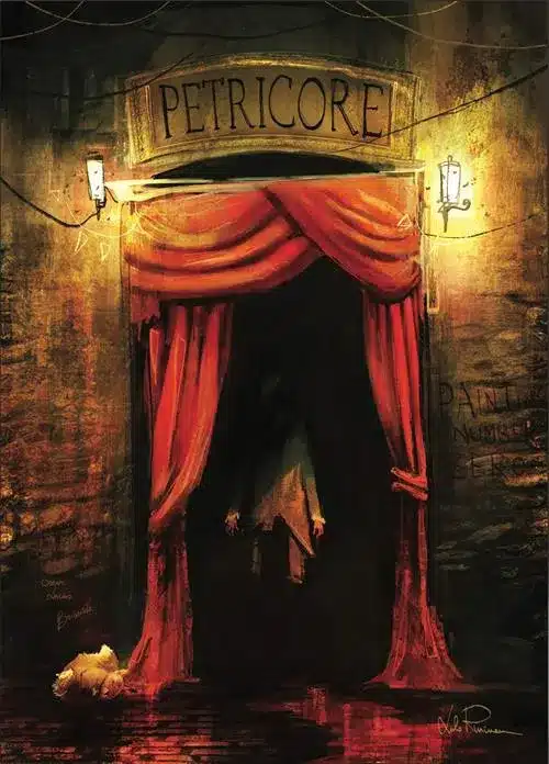 Copertina del graphic novel petricore di marco grandinetti, green moon comics